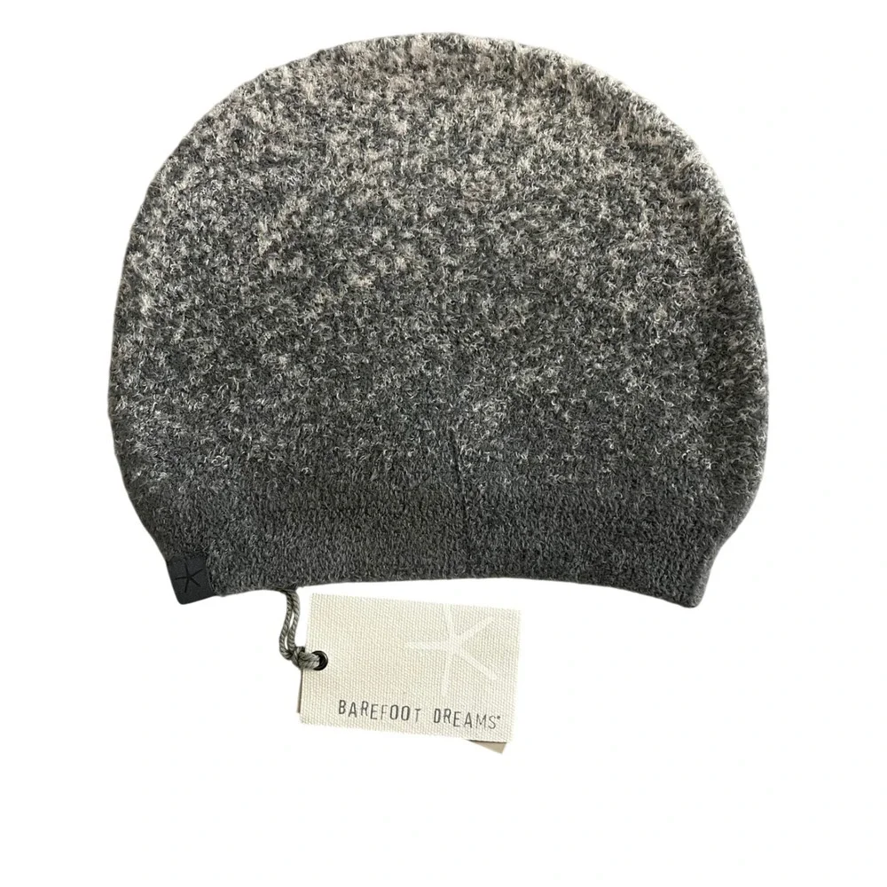 NWT Barefoot Dreams Women's CozyChic Lite‎ Confetti Beanie Smokey Green Fog Gray